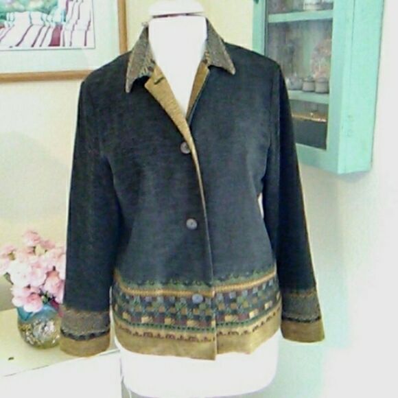 Coldwater Creek Soft Chenille Jacket - Picture 1 of 11